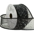 thumbnail image 2 of Offray Wired Edge Cosmic Glitz Craft Ribbon, 1 1/2-Inch x 9-Feet, Black, 2 of 4