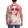 thumbnail image 4 of Fotbe Ace Of Diamonds Lady Men's Camiseta sin Mangas Estampada para Hombres, Playera Casual para Gimnasio, Entrenamiento, Playa-Small, 4 of 7