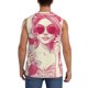 thumbnail image 4 of Fotbe Ace Of Diamonds Lady Men's Camiseta sin Mangas Estampada para Hombres, Playera Casual para Gimnasio, Entrenamiento, Playa-XX-Large, 4 of 7