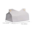 thumbnail image 2 of Raindrops Grey PU Tissue Box Holder Set - Stylish and Elegant Storage Case for Home and Office Use, 2 of 6