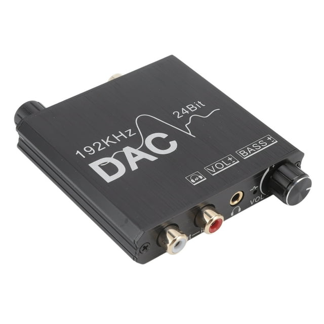 Optical To Sound Converter, Aluminum Alloy Digital To Analog Sound Converter 192KHz Easy Installation With Cable For Players For Home Theater Systems