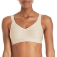 thumbnail image 2 of Hanes Women's Wireless Bra, Smooth Comfort Full-Coverage T-Shirt Bra, Single or 2-Pack, Nude/Nude, 2-Pack, X-Large, 2 of 4