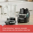 PowerCrush 6 Cup Black Blender with Glass Jar
