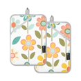 thumbnail image 7 of Yayeee Pot Holders Kitchen Heat Resistant with Pocket 7"x9.8" Cotton Oven Cooking Hot Pads, Orange Retro Flower, 7 of 7