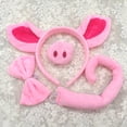 thumbnail image 4 of Cerdo diadema orejas y cola conjunto de accesorios de disfraces de color rosa, 4 of 8