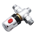 thumbnail image 1 of Válvula Mezcladora Termostática, Acero Inoxidable De Alto Estándar De 4/5 Pulgadas Con Perilla De Plástico Para Control De Temperatura Del Agua Solar De Ducha, 1 of 12