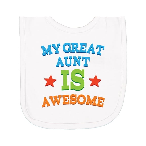 Inktastic My Great Aunt is Awesome Newborn Bib