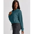 thumbnail image 2 of Hanes Originals Women's French Terry Cropped Hoodie Cactus L, 2 of 4