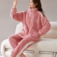 thumbnail image 3 of Invierno cálida ropa de dormir de las mujeres ropa de dormir caliente Pijamas En Parejas Noche de la Mujer Negligee Pareja Pijamas Parejas Pijamas Set, 3 of 5