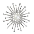 thumbnail image 4 of Las Mujeres Simularon Los Granos De material perla De Broche De La Solapa Pin Joyería Nupcial De Plata, 4 of 6
