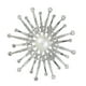 thumbnail image 4 of Broche de decoración de cristal de flor de con , alfiler de terreapa, joyería nupcial para boda Plata, 4 of 6