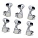 thumbnail image 1 of Juego de 6 clavijas de afinación para guitarra acústica, 2L y 4R, escala 1:18, accesorios portátiles, estilo vintage, afinadores sellados., 1 of 8