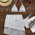 thumbnail image 4 of Traje De Baño conjunto de bikini de tres piezas con borlas Cgtredaw Para estrenar, 4 of 5