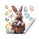 thumbnail image 2 of Uuiauoio 1 Sheet Easter Window Clings for Glass Windows, Easter Egg Bunny Butterfly Stickers Spring Window Clings Decorations, Spring Windows Decals for Home Office Party Decor, 2 of 6