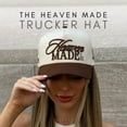thumbnail image 4 of Heaven Made Psalm Embroidered Trucker Hat, Adjustable Baseball Cap with Christian Faith Design, Inspirational Streetwear Style for Men and Women, Perfect for Daily Wear and Gifting, 4 of 5