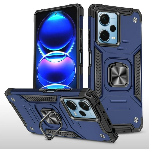 Funda de teléfono para Poco X5 Pro 5G de Uso Rudo Shock color + Mica de Cristal