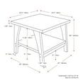 thumbnail image 4 of CorLiving Hollywood Dark Grey Engineered Wood Indoor Side Table with Lower Shelf, 4 of 8