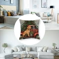 thumbnail image 5 of BANET Throw Pillow Covers Set of 2 Merry Christmas Pillow Cover with Dog Cushion Cover Farmhouse Decorative Throw Pillow Case (2Pack) 22x22in, 5 of 7