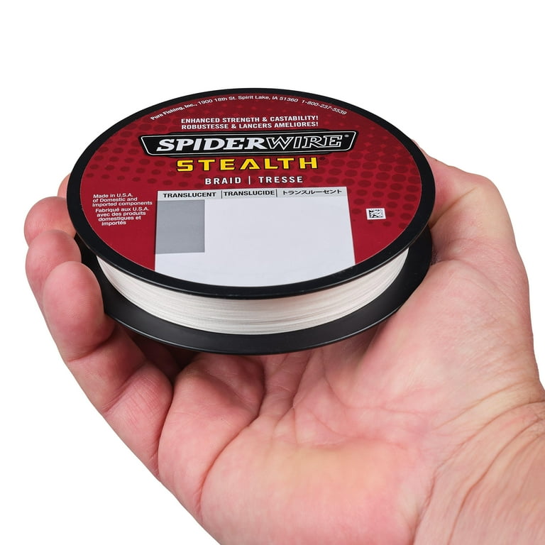 Spiderwire Translucent Braid Fishing Line 8 lb Test Strength 125