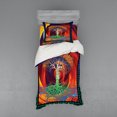 thumbnail image 2 of Ambesonne Nature Bedding Set 4 Pcs, Digital Psychedelic Art, Queen, Purple Fuchsia, 2 of 3