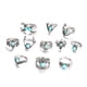thumbnail image 4 of Qarigey 62 Pieces/Set Alloy Ring Portable Replacement Size Stylish Free Men Rings Birthday Jewelry Women Anti-corrosive Gift Ropa, zapatos y accesorios Miscelánea, 4 of 6