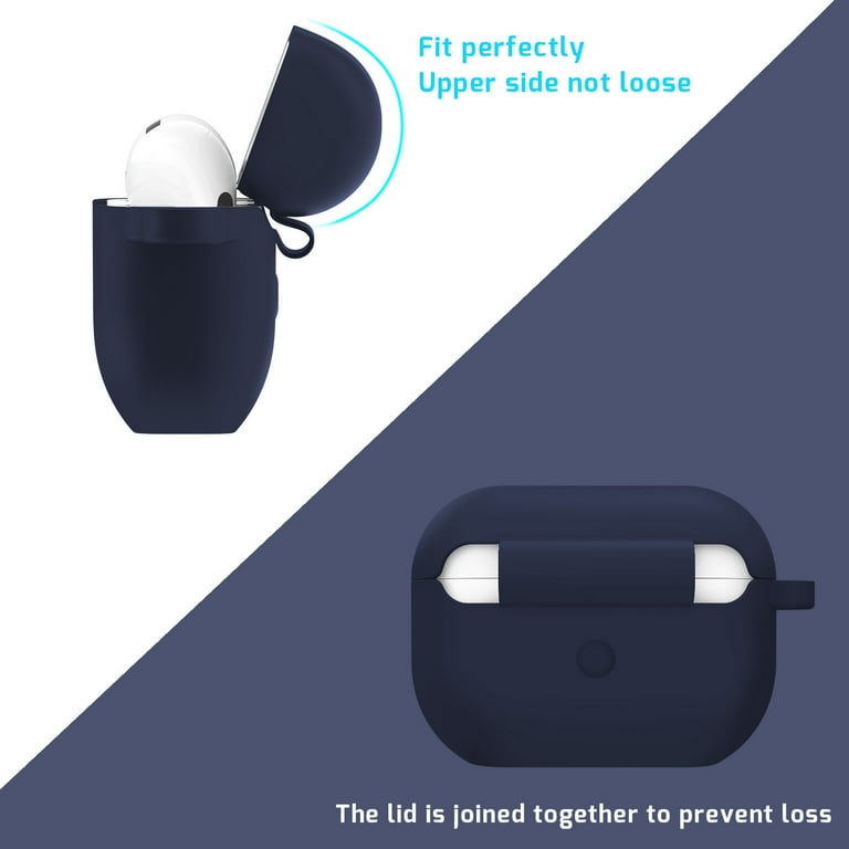 Mateprox AirPods Pro 2 Case, Midnight Blue Silicone Cover with