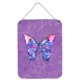 thumbnail image 1 of "Caroline's Treasures Butterfly on Purple Aluminium Metal Wall o Door Hanging Prints, 16" x 12 ", multicolor" Caroline's Treasures 8860DS1216, 1 of 1