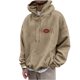thumbnail image 2 of Sudadera con capucha para hombre, estilo casual, con cuello redondo, estampado, manga larga, blusa de poliéster, 2 of 6