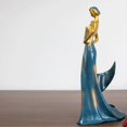 thumbnail image 1 of Decorative Wine Rack Resin Beauty Lady Wine Bottle Holder Stand for Kitchen Bar Countertop Navy Blue, 1 of 3