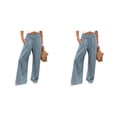 thumbnail image 2 of Pantalones Minnieouse Primavera Verano Mujer Azul Marino Largos Sueltos XXL 2piezas, 2 of 6