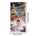 thumbnail image 4 of AOMXGD Christmas Door Tapestry, 35.5x71In Xmas Door Hanging Curtain, Bedroom Wall Party Fabric Decor, Polyester Holiday Door Cover, 4 of 9