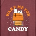 thumbnail image 3 of Peanuts - Wake Me For Candy - Women's Lightweight French Terry Long Sleeve Shirt, 3 of 6