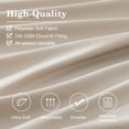 thumbnail image 3 of Amberspace 7-piece Bed in a Bag Comforter Set with Sheets,Beige,California King, 3 of 8