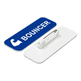 thumbnail image 2 of Bouncer (Bicep) 1 x 3" Name Tag/Badge, Blue, (3 Pack), 2 of 3