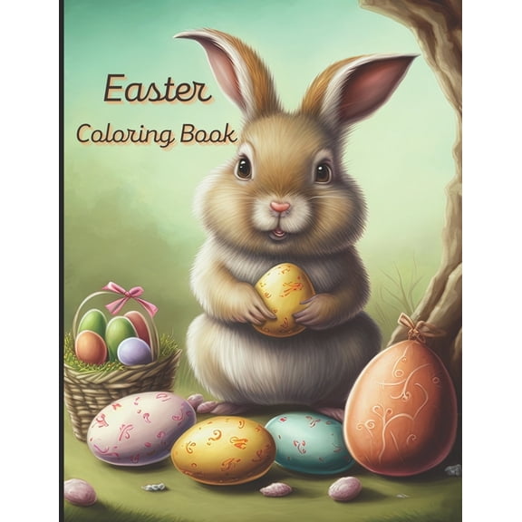 Easter Coloring Book: A painting fun for children and adults, (Paperback)
