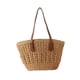 thumbnail image 4 of Bolso de hombro para mujer, bolso de playa, bolso tote, bolso tote bohemio con cremallera, tejido de moda color camello, 4 of 9