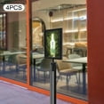 thumbnail image 2 of Set of 4 Double-Sided Sign Holders - Durable Iron Display Stands for A4 Posters, Ideal for Events and Retail Spaces, 2 of 8