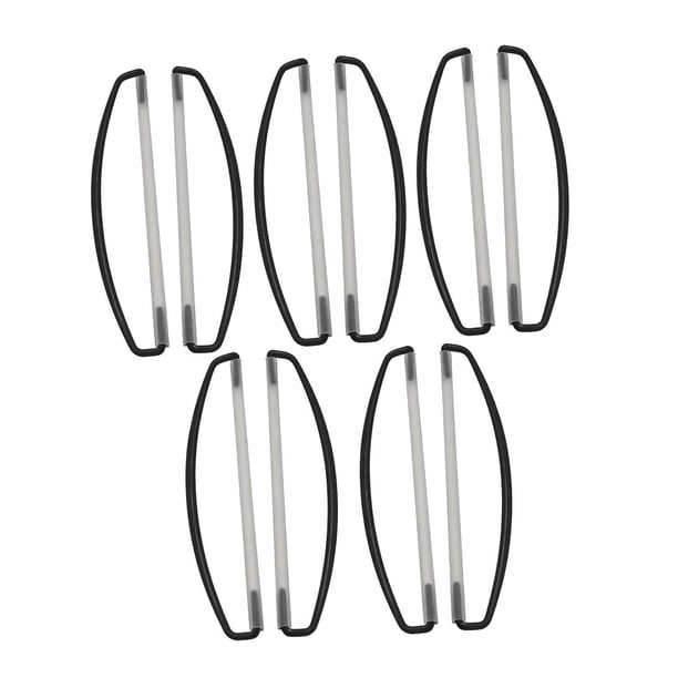 10 postes para pancartas manuales, accesorios portátiles versátiles, soporte de bandera de mano negro 17cm