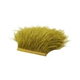 thumbnail image 1 of maytalsory 1 Yard Dyed Ostrich Feather Fringe Trim Ribbon Embellishment Army green, 1 of 8