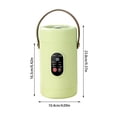 thumbnail image 3 of ZZHZGZ Canada Clearance Sale Multifunctional Portable Cooking Mini Ceramic Glazed Inner with Steamer and 12 Hour Timer For Meals, 3 of 7