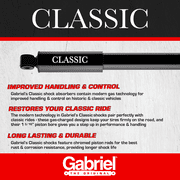 Gabriel 82110 Classic Front Shock Absorbers Fits Pontiac Catalina, Bonneville, Grand Prix, Star Chief; Oldsmobile 98, Cutlass Turnpike, Delmont 88, Delta 88, Dynamic 88, Jetstar 88, Starfire (1 pack)