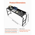 thumbnail image 3 of VEVOR Overbed Table Mobile Bed Side Desk 4 Wheels (2 with Brakes) & Power Socket, 3 of 9