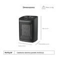 thumbnail image 3 of Calefactor portátil eléctrico, 2 niveles de calor, Termostato ajustable hasta 35°C, Calenton de Aire circulante con resistencia y ventilador, Calentador alta potencia de calor 1500W EUROGAR EUCAL02, 3 of 6