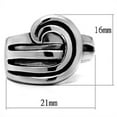 thumbnail image 2 of Bague en Acier Inoxydable Sans Placage TK635 pour Femmes Sans Pierre Couleur de Pierre Style Taille Haute 8, 2 of 4