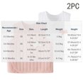 thumbnail image 4 of Xdegoge Newborn 2-Pack Toddler Unisex Sleeveless V-Neck Tops Warm Cotton Padded Gilet with Cute Animal Applique Side Snap Closure, 0-3M, 4 of 6