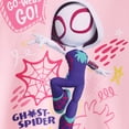 thumbnail image 4 of Marvel Spider-Man Toddler Girls Sweatshirt and Web Leggings Ghost-Spider Graphic Pink Outfit 2-Piece Set 4-5Y, 4 of 9