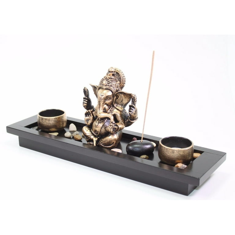XXXXX Elephant Ganesha Zen Rocks Incense Burner Candle