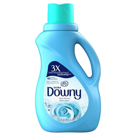Downy Ultra Liquid Fabric Conditioner (Fabric Softener), Clean Breeze, 40 Loads 34 fl oz