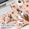 thumbnail image 2 of Long Mouse Pads for Desk,Shepherd Dog and Flower Floral Desk Mats on Top Of Desks, Desk Mouse Pad Extra Large with 3mm Non-Slip Base and Stitched Edge for Gaming,Office,Work,Home 47.3"x23.6", 2 of 6