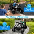 thumbnail image 4 of FestiveGlow 24V Kids Ride on Car Truck,2 Seater Kids Electric Car with Remote Control,4WD Toddler Ride on Car with 110lb Weight Capacity,Black, 4 of 10